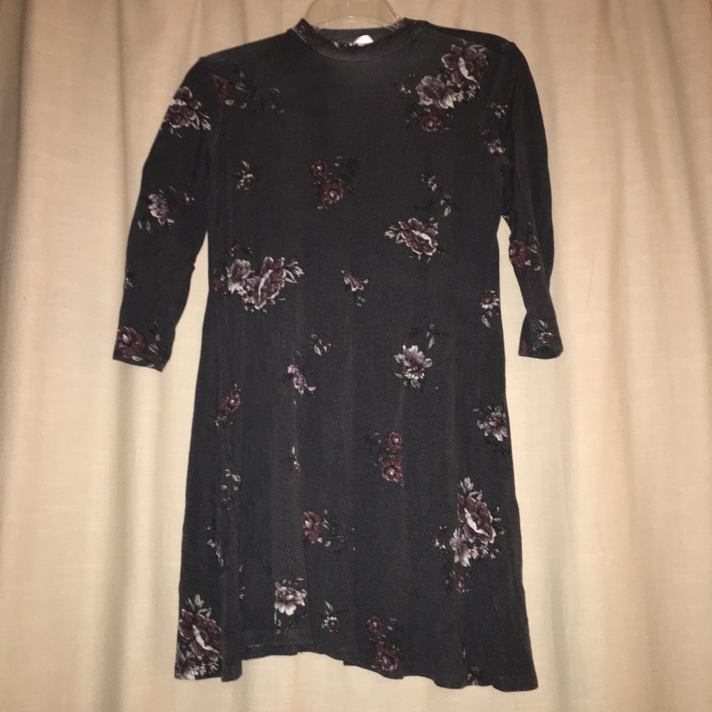 Dark grey floral dress from target